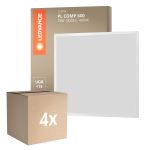 Multipack 4x Ledvance LED Panel Compact Aluminium White 33W 3630lm - 840 Cool White | 60x60cm - UGR < 19