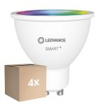 Multipack 4x Ledvance Smart+ Wifi GU10 Spot 5W 350lm 45D - 827-865 Tunable White | RGBW - Dimmable - Replaces 50W