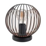 Eglo Table Lamp Almanzora Steel Black Copper | IP20 - Suitable for 1x E27 