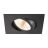 SLV New Tria 68 Spot Aluminium Black Square 8.3W 705lm 38D - 927 Extra Warm White | Cutout 68mm - Best Colour Rendering - Dimmable 