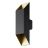 D'Lite Wall Light Nura Aluminium Black Up & Down 7W 250lm - 830 Warm White | IP44