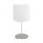 Eglo Table Lamp Pasteri Steel Satin Nickel | IP20 - Suitable for 1x E27 