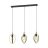 Eglo Pendant Basildon Steel Wood Black Brown | IP20 - Suitable for 3x E27 
