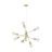 Eglo Pendant Gradoli 1 Steel Gold | IP20 - Suitable for 8x E27 