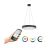 Eglo Pendant Marghera-Z Steel Black 27.5W 3150lm - 827-865 Tunable White + RGB | IP20 - Zigbee Dimmable