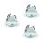 Multipack 3x Eglo LED Spot Saliceto-Z Aluminium White 4.7W 440lm - 827-865 Tunable White + RGB | 88mm - Cutout 68mm - IP20 - Zigbee Dimmable