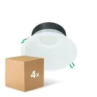 Multipack 4x Philips LED Downlight Coreline DN142B Aluminium White 19.2W 2300lm 60D - 840 Cool White | Cutout 200mm - IP20 - White Reflector