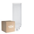 Multipack 10x Ledvance Dulux-T LED 10W - 830 Warm White | 4-Pin - Replaces 26W