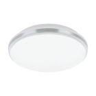 Eglo Wall and Ceiling Light Pinetto Steel White 15.6W 1900lm - 840 Cool White | IP44 
