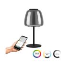 Eglo Table Lamp Alfero-Z Steel Black 7.7W 1000lm - 827-865 Tunable White + RGB | IP20 - Zigbee Dimmable
