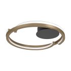 Eglo Ceiling Light Mezzomonte Aluminium Steel Bronze Black 20W 1600lm - 827-865 Tunable White | IP20 - Dimmable 