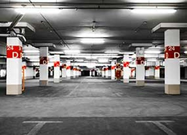 LED lighting for parking areas